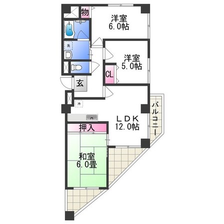 エルベ深井の物件間取画像